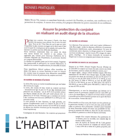 La protection du conjoint…suite