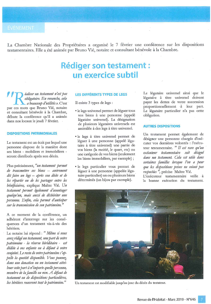 Rédiger un testament ou comment décider d’avantager ses proches…ou pas!